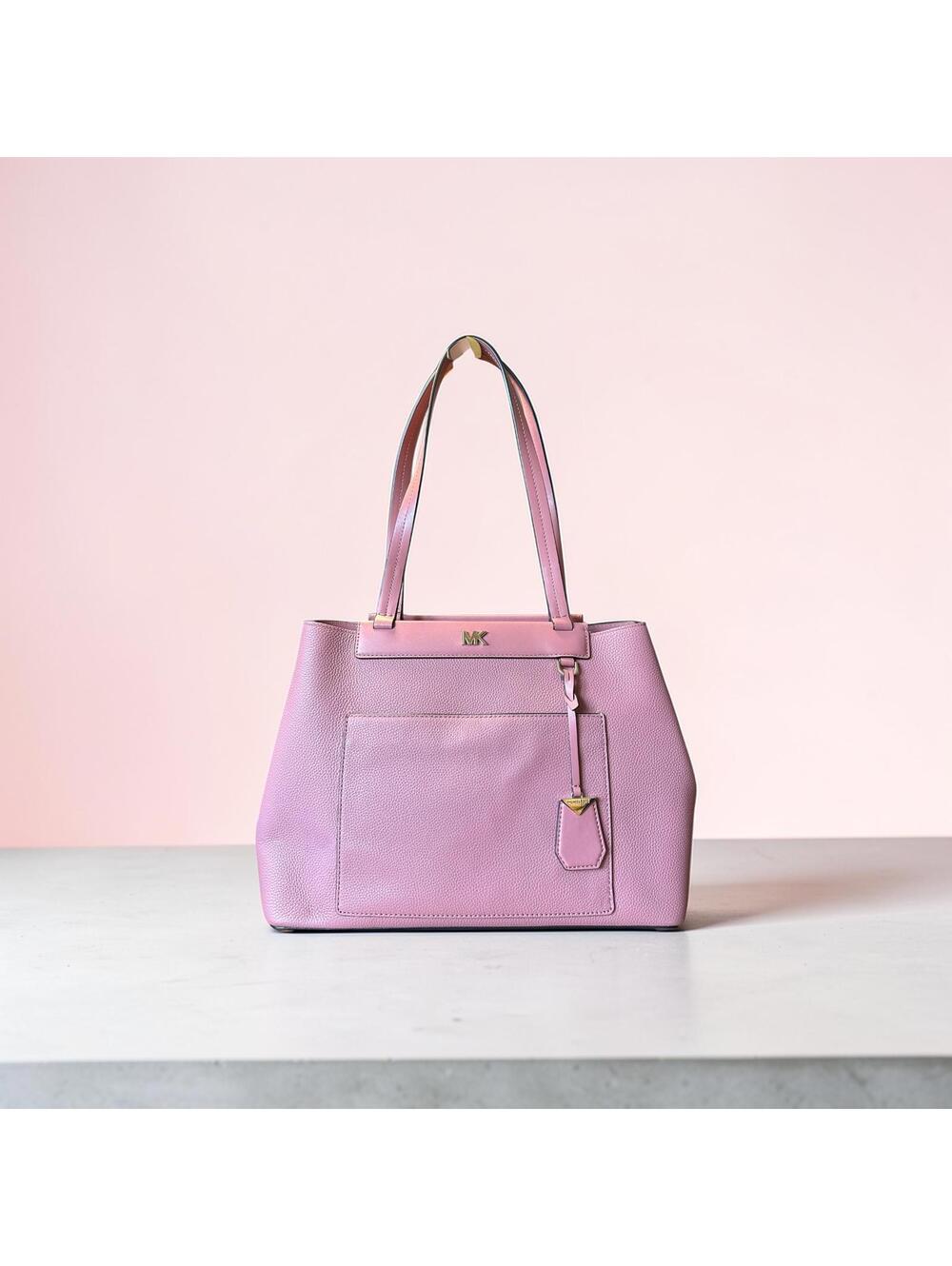 Michael Kors Pink Leather Tote Bag